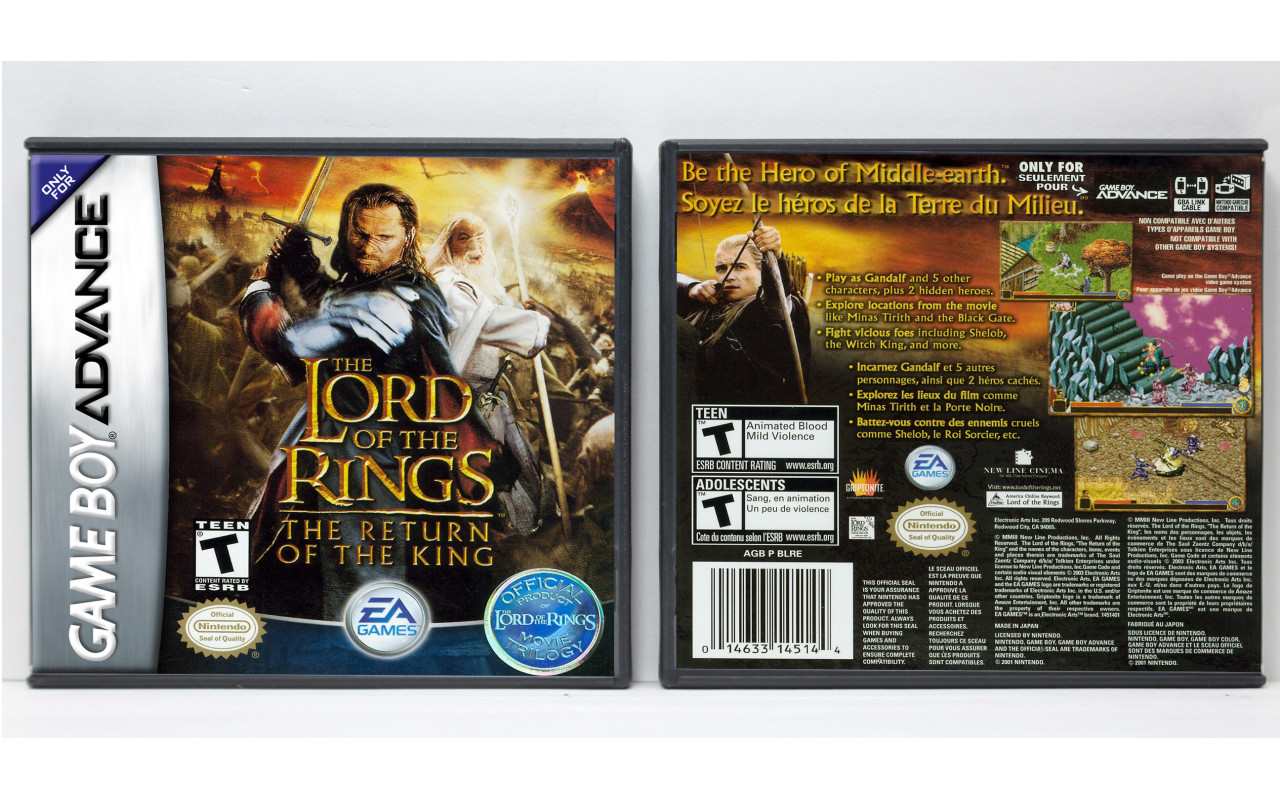 Gaming Relics - Game Boy Advance - Lord of the Rings: Return